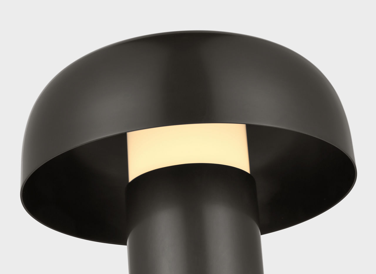 Louver 9 Rechargeable Table Lamp in Bronze 2700K 90 CRI