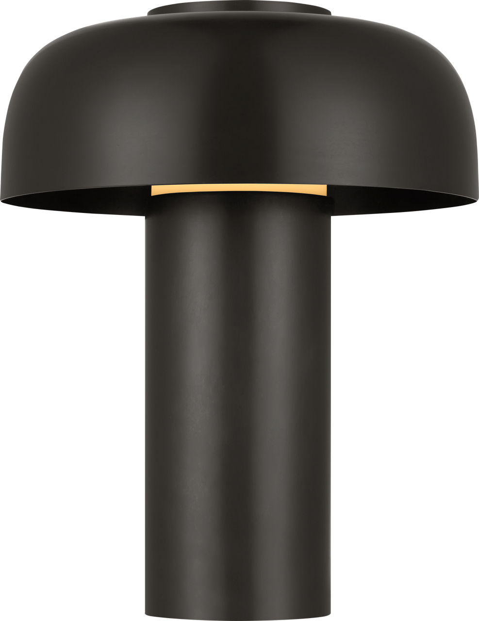 Louver 9 Rechargeable Table Lamp in Bronze 2700K 90 CRI