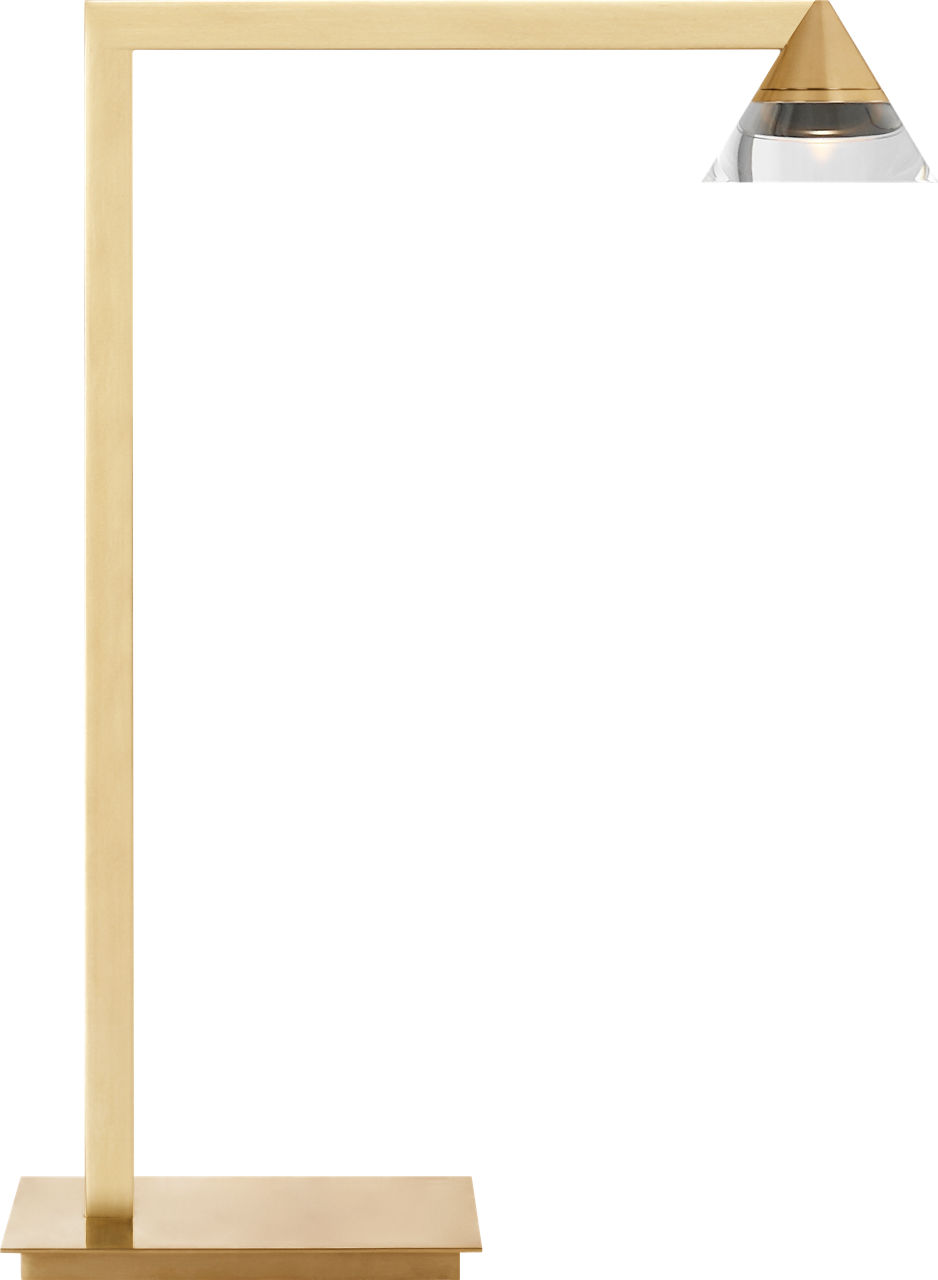 Midrand Crystal 19 Table Lamp hand-rubbed antique brass 2700K 90 CRI