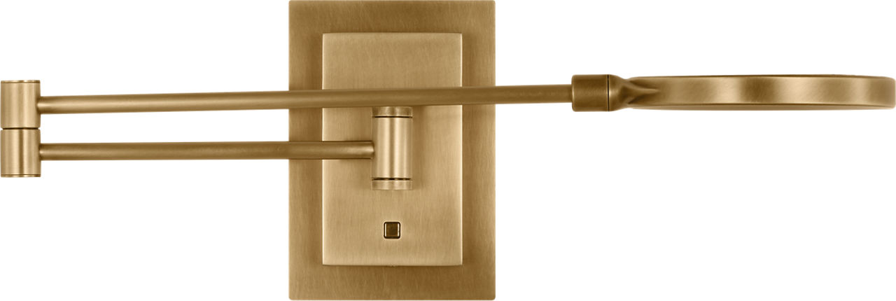 Spectica Small Task Sconce Plated Brass 3000K 90 CRI