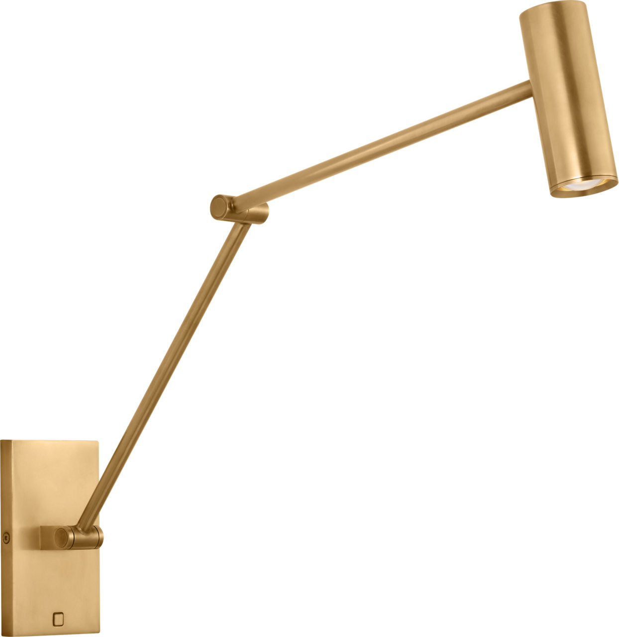 Ponte Medium Task Sconce Natural Brass 3000K 90 CRI