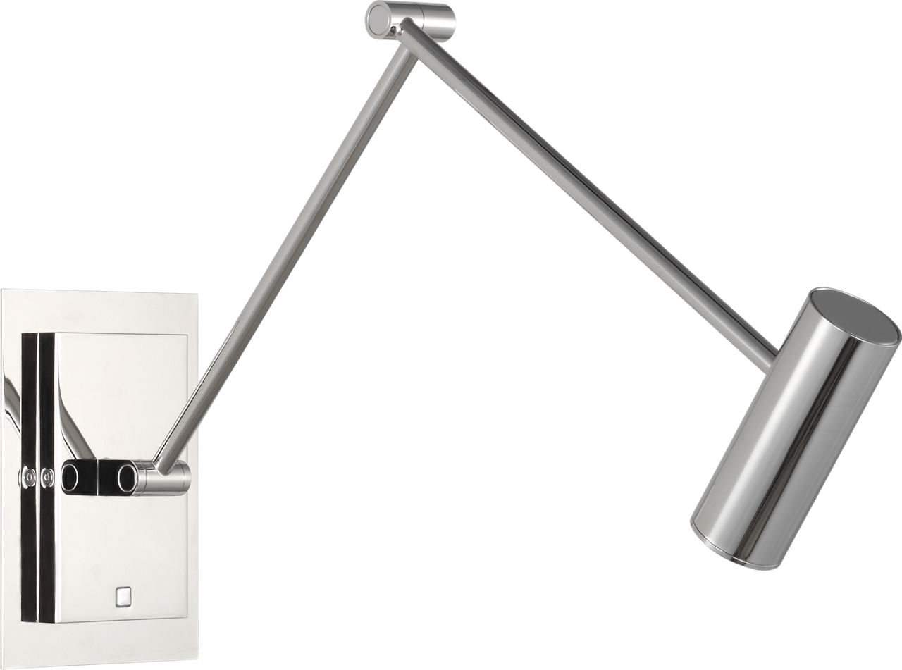 Ponte Medium Task Sconce Polished Nickel 3000K 90 CRI