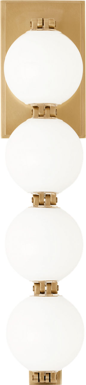 Perle 15 Sconce Natural Brass 3000K 90 CRI