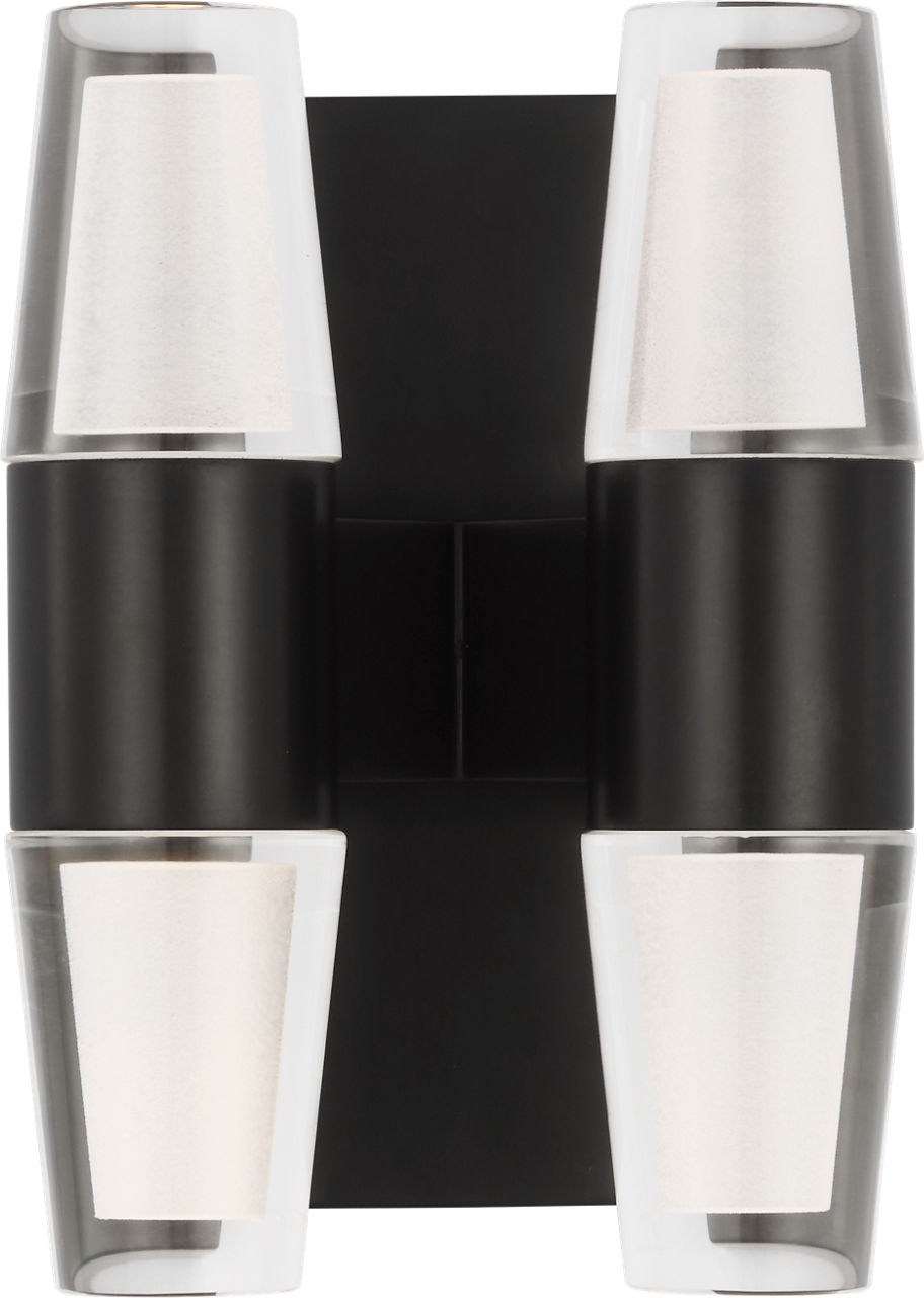 Lassell Double Short Sconce in Dark Bronze 2700K 120V