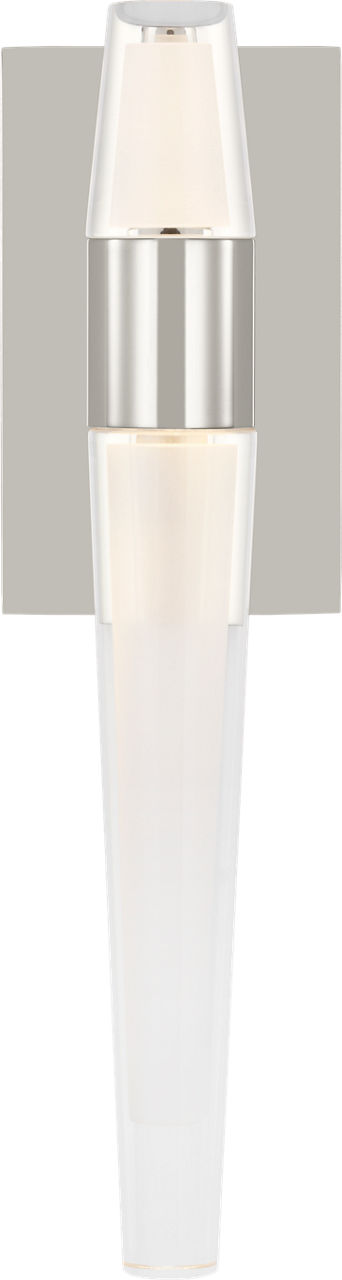 Lassell Single Sconce in Polished Nickel 2700K 277V