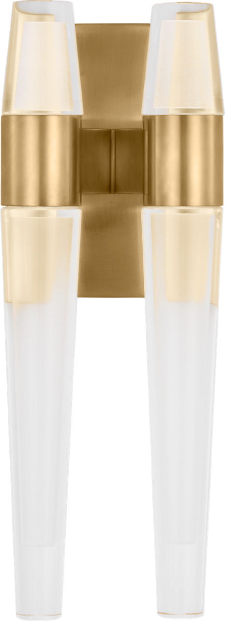 Lassell Double Sconce in Natural Brass 2700K 120V