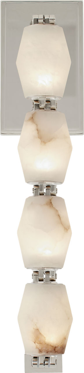 Collier Alabaster 15 Sconce in Polished Nickel 2700K