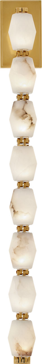 Collier Alabaster 28 Sconce in Hand-Rubbed Antique Brass 2700K