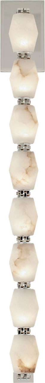 Collier Alabaster 28 Sconce in Polished Nickel 2700K