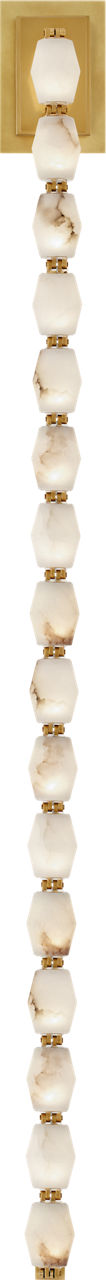 Collier Alabaster 53 Sconce in Hand-Rubbed Antique Brass 2700K