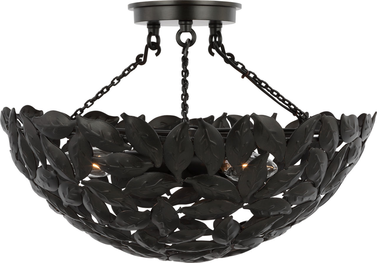 Kelan Semi Flush Mount Aged Iron