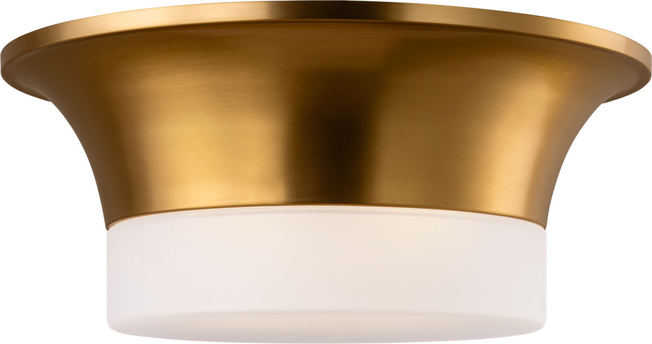 Sina Medium Flush Mount Burnished Brass