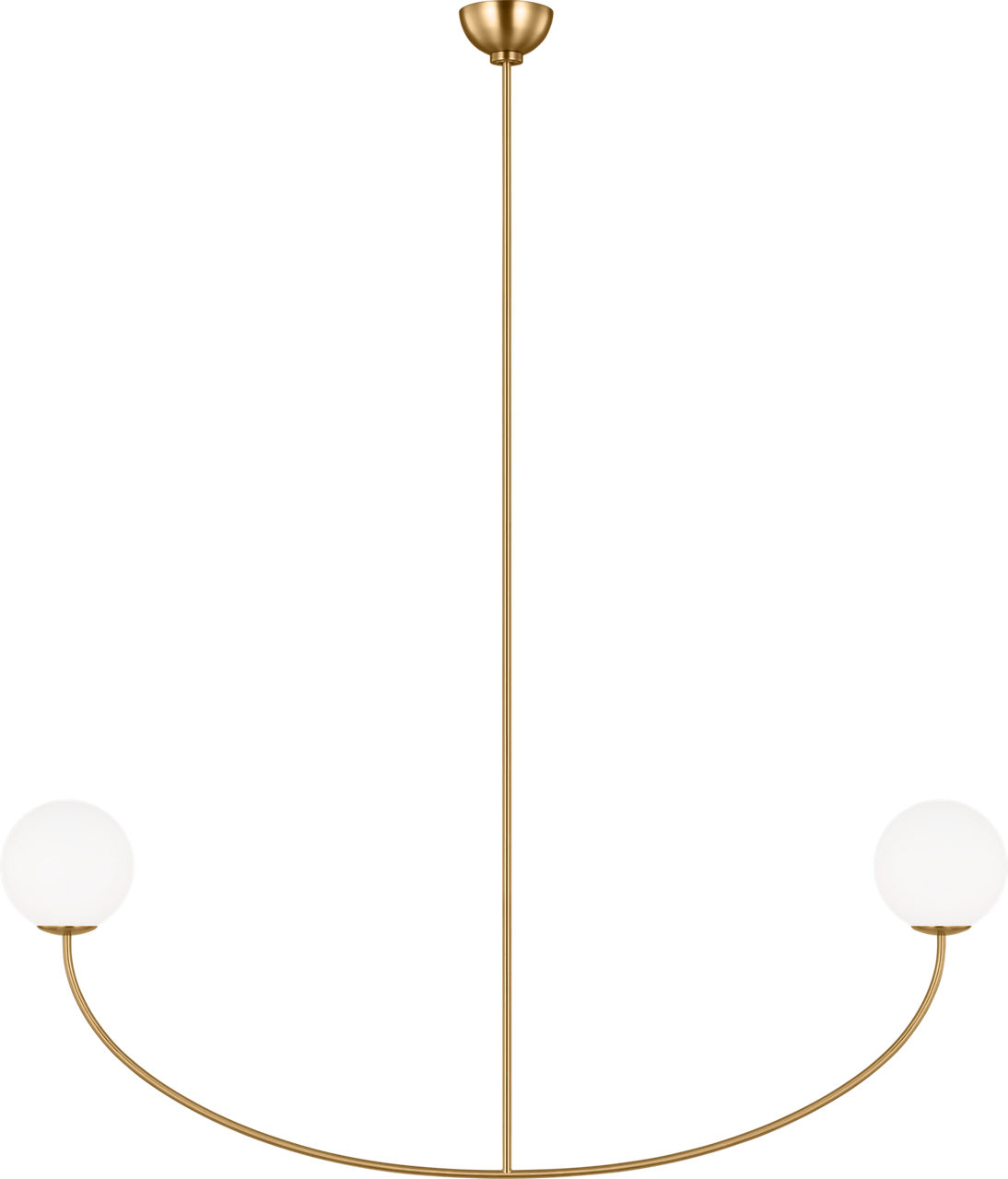 Galassia Grand Linear Chandelier Burnished Brass