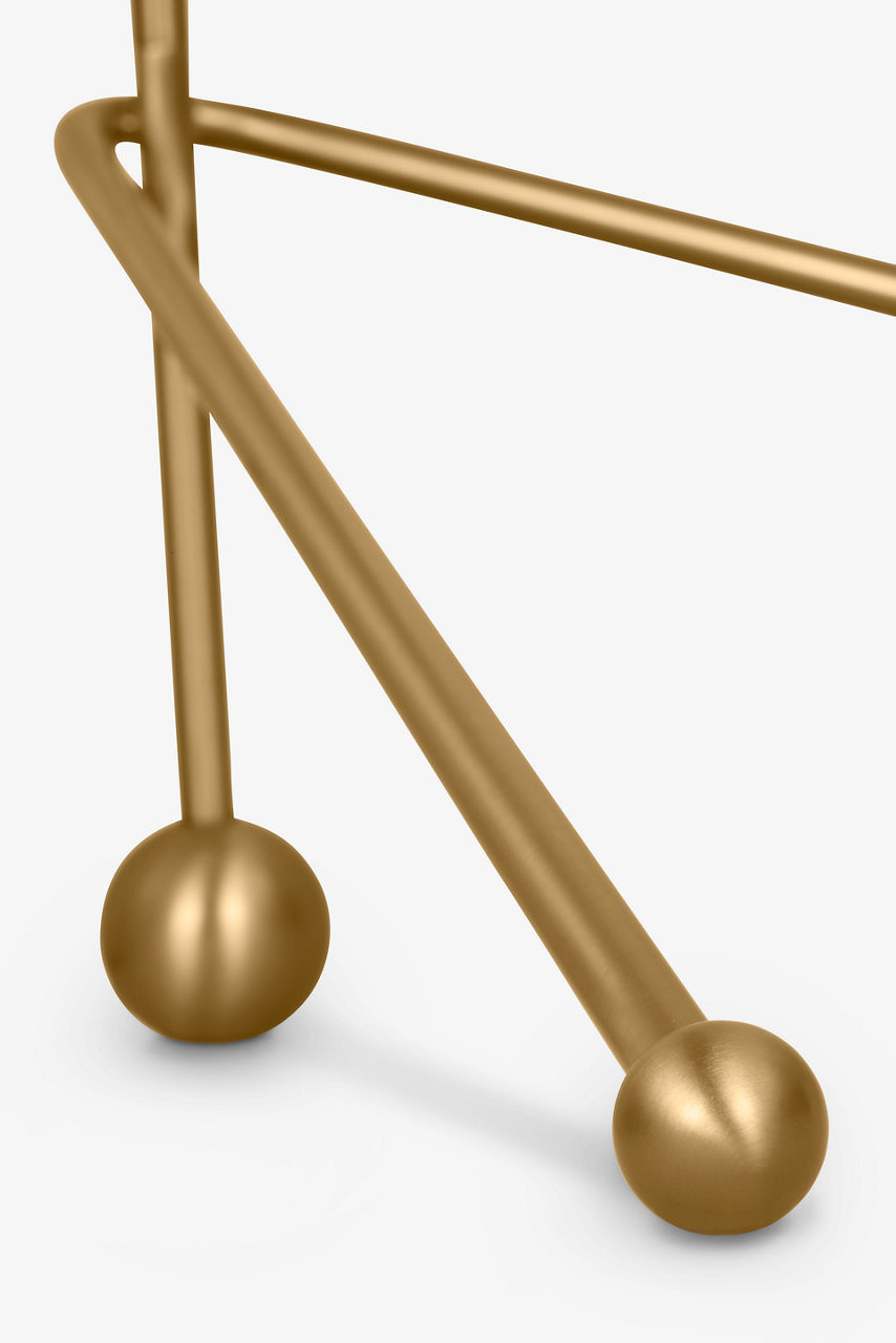 Gustav Medium Floor Lamp with Blonde Rattan Shade Burnished Brass Bulbs Inc