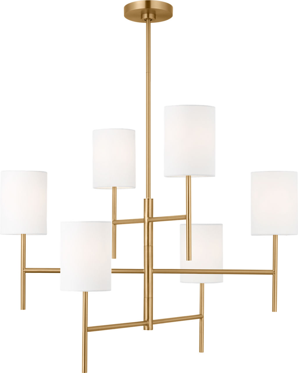 Key Large Chandelier Burnished Brass