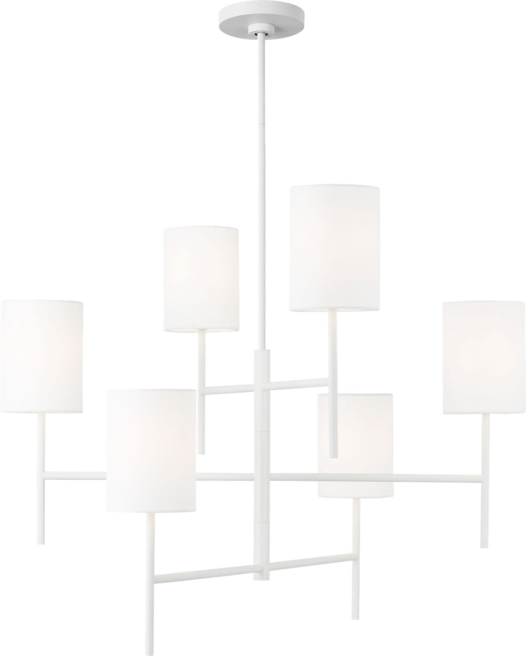 Key Large Chandelier Matte White