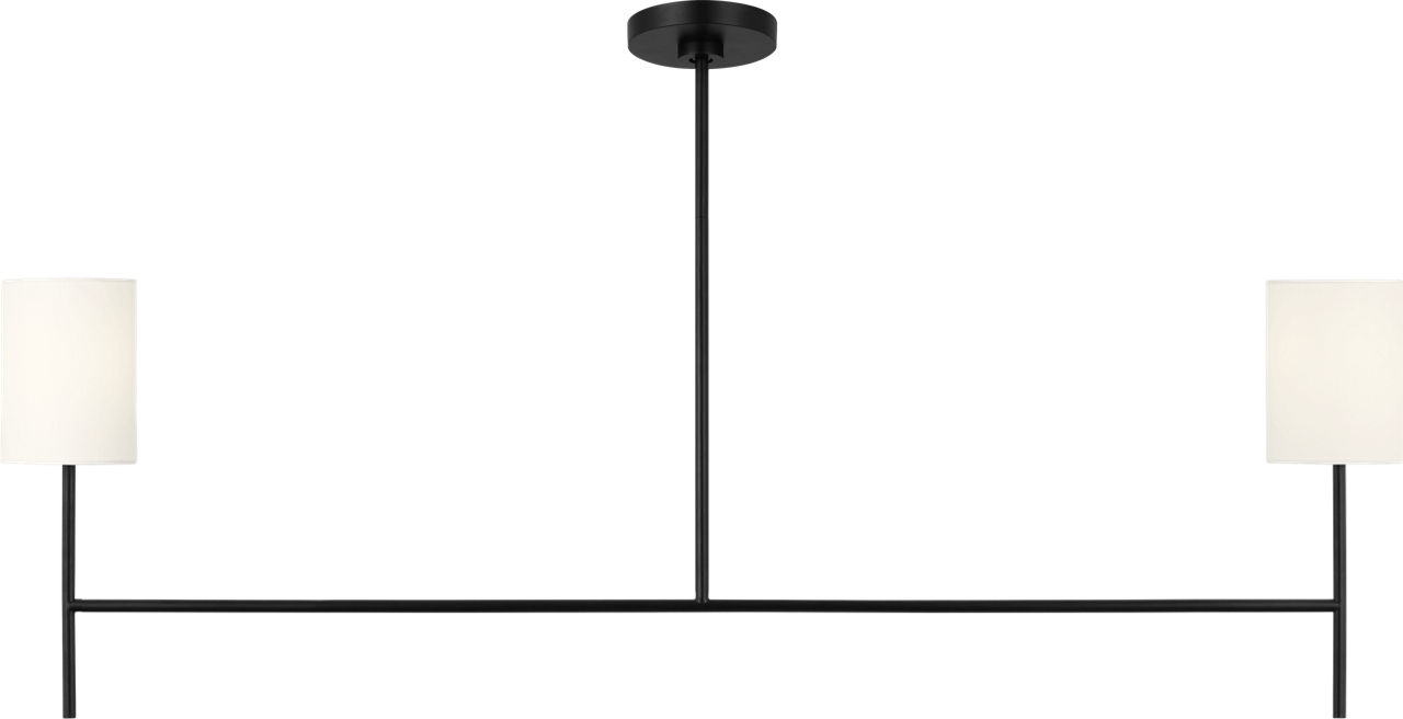 Key Medium Linear Chandelier Midnight Black