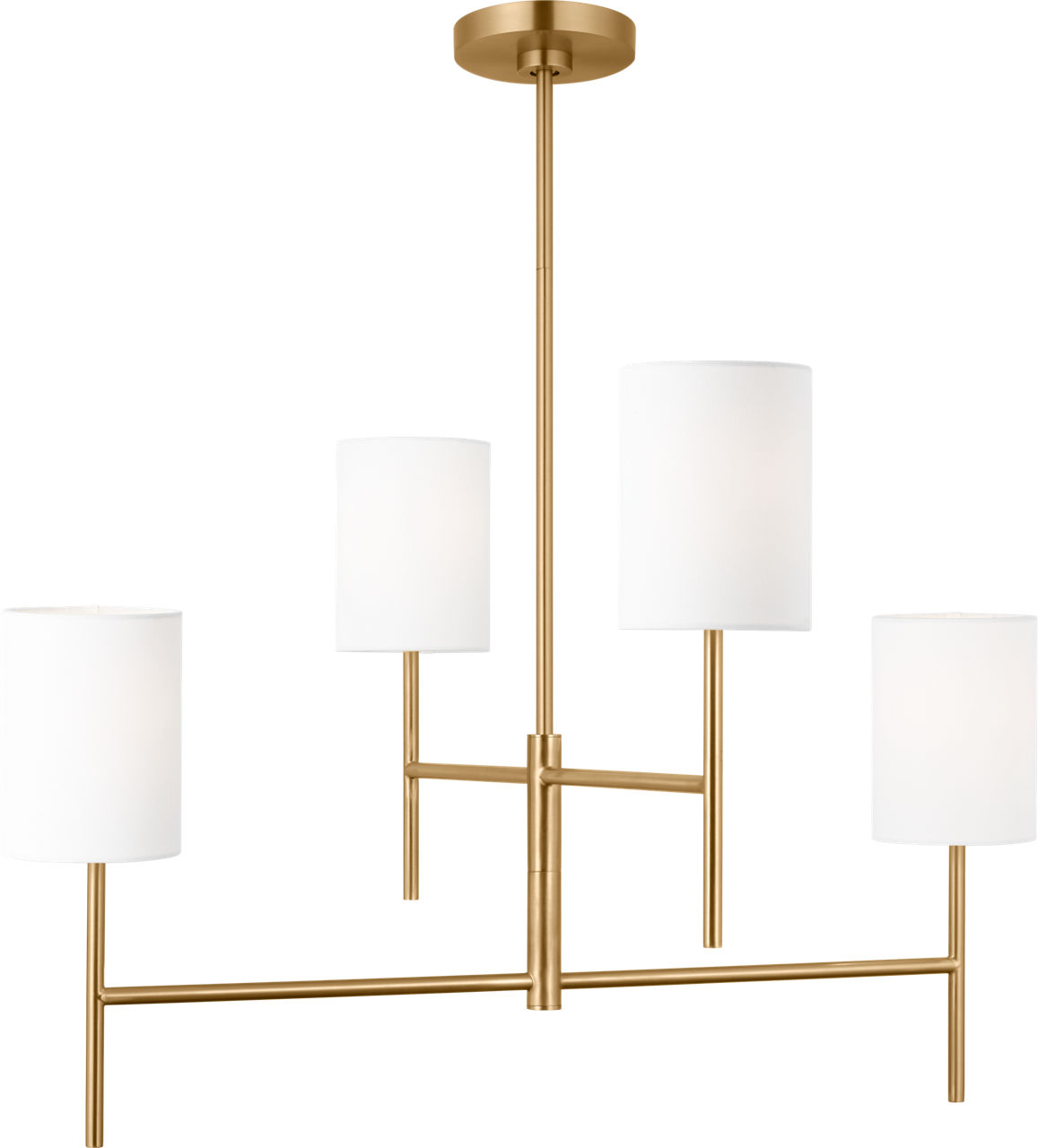 Key Medium Chandelier Burnished Brass