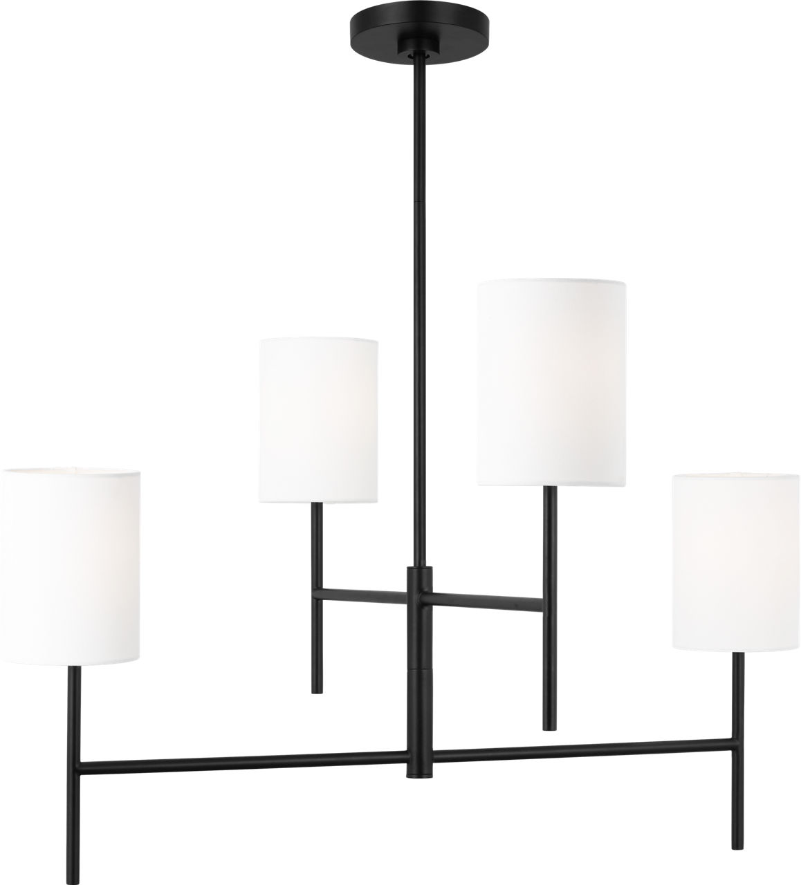 Key Medium Chandelier Midnight Black