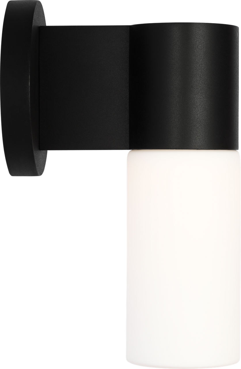 Focal Short LED Sconce Textured Black Bulbs Inc