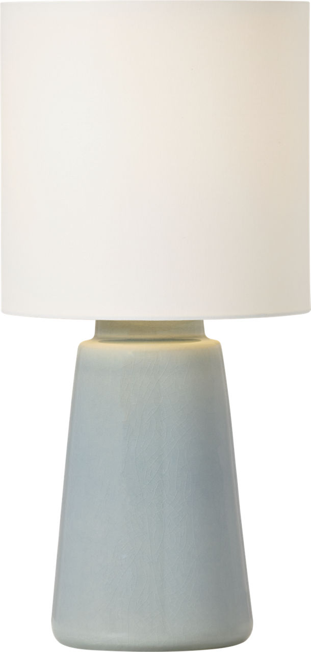 Vessel Medium Table Lamp Blue Anglia Crackle Bulbs Inc
