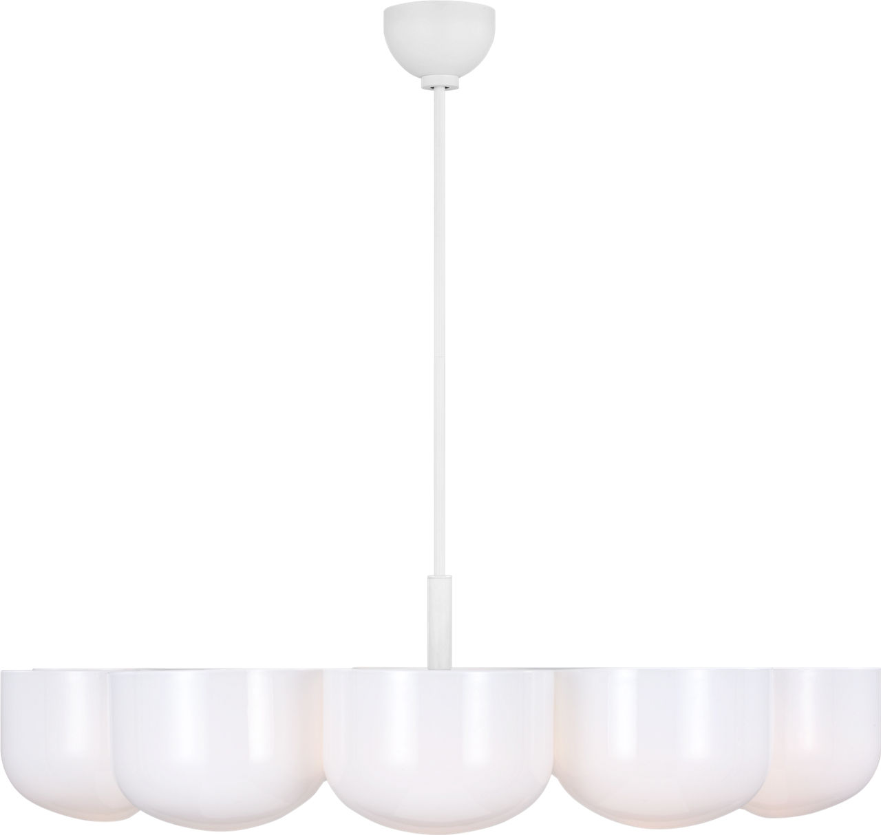 Cheverny Large Chandelier Matte White