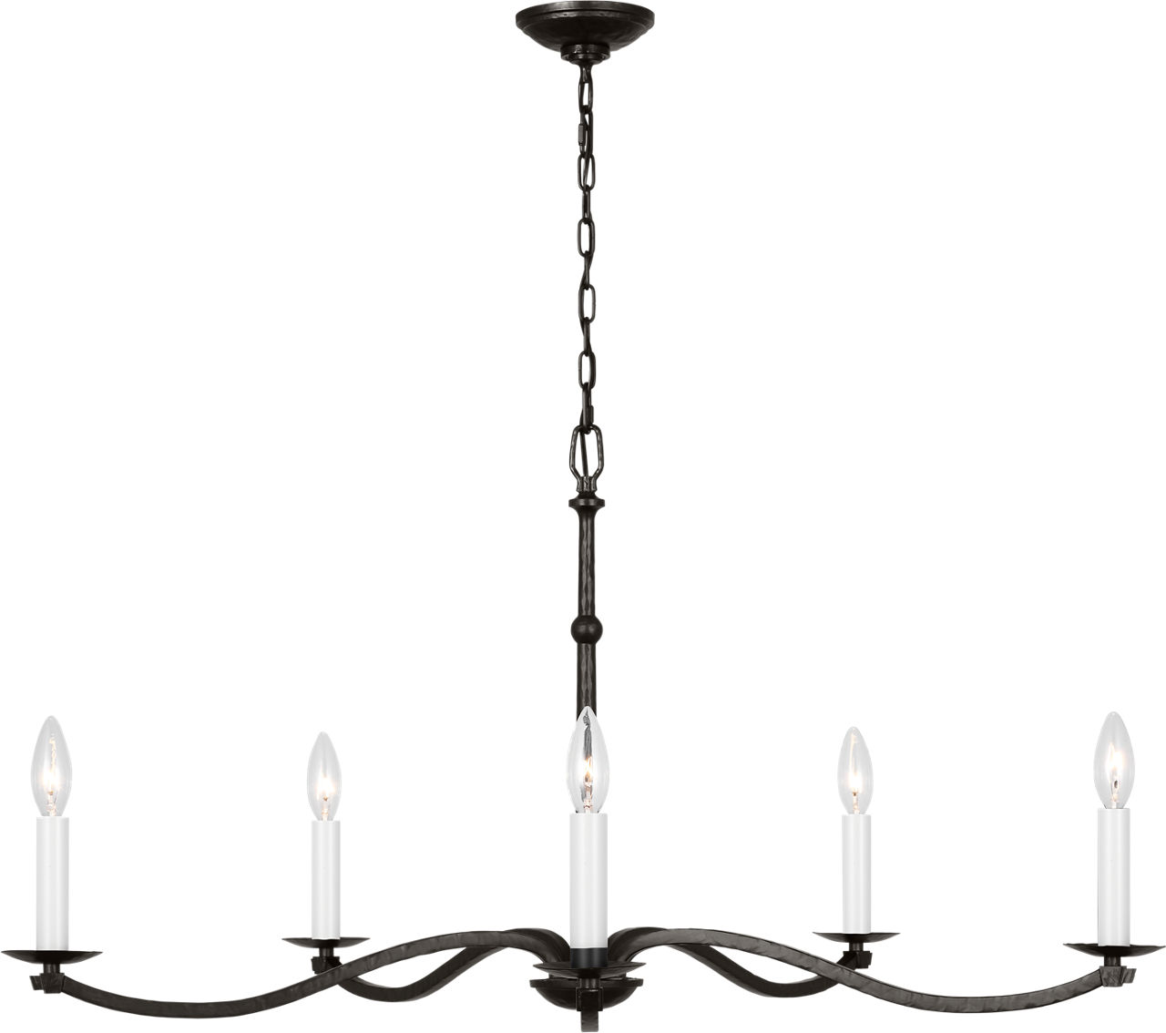 Wellen Large Chandelier Aged Iron