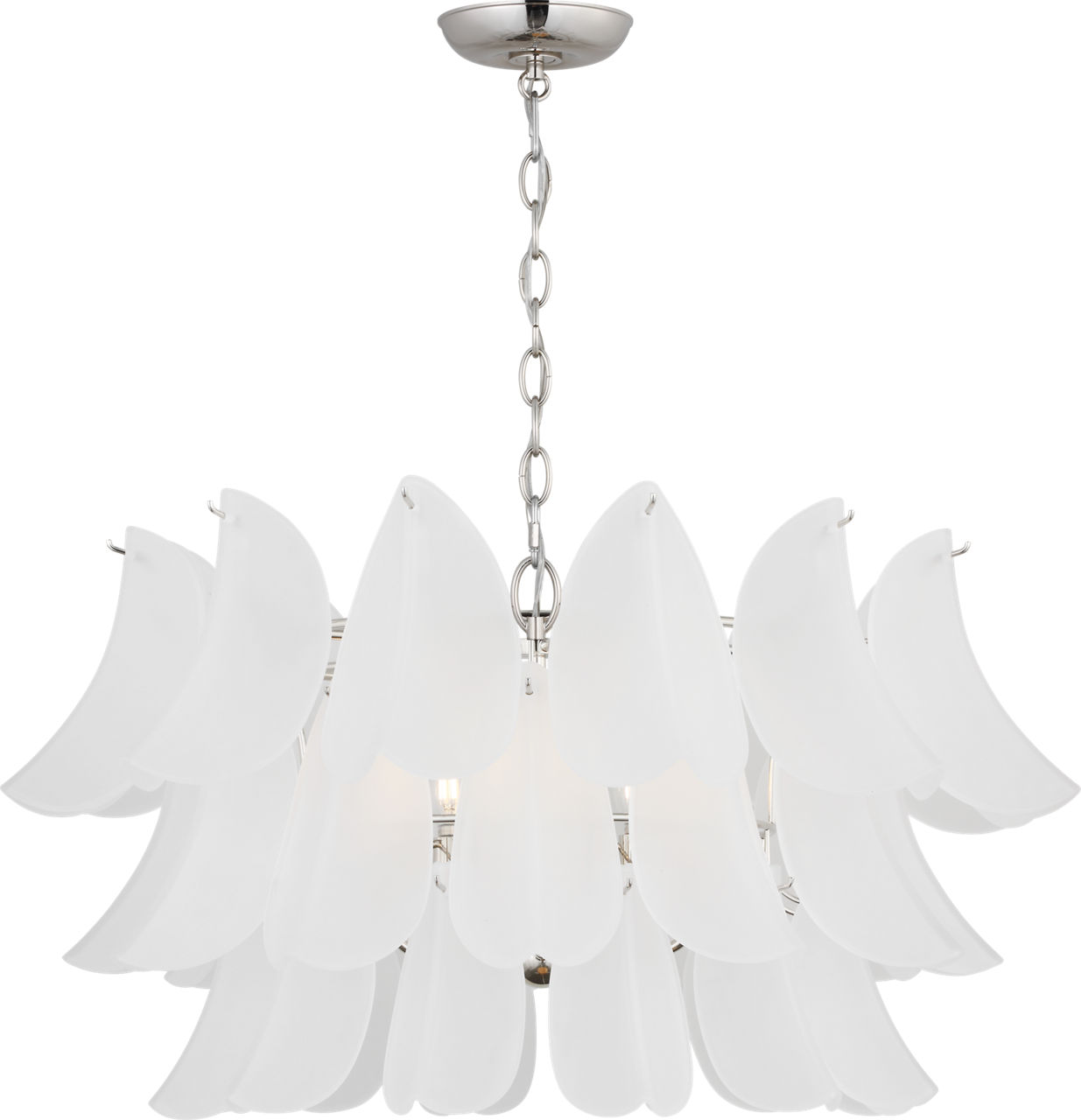 Chloe 32 Chandelier in Polished Nickel