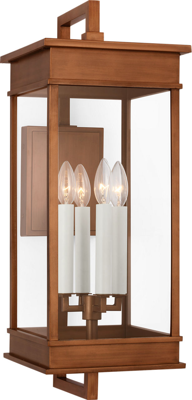 Cupertino Large Bracket Wall Lantern Natural Copper