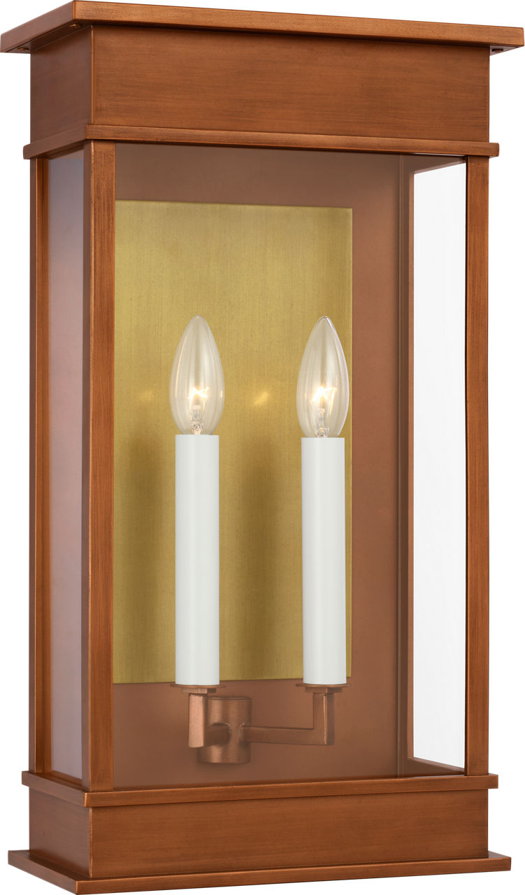 Cupertino Large Wall Lantern Natural Copper