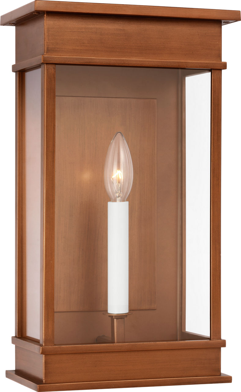 Cupertino Medium Wall Lantern Natural Copper