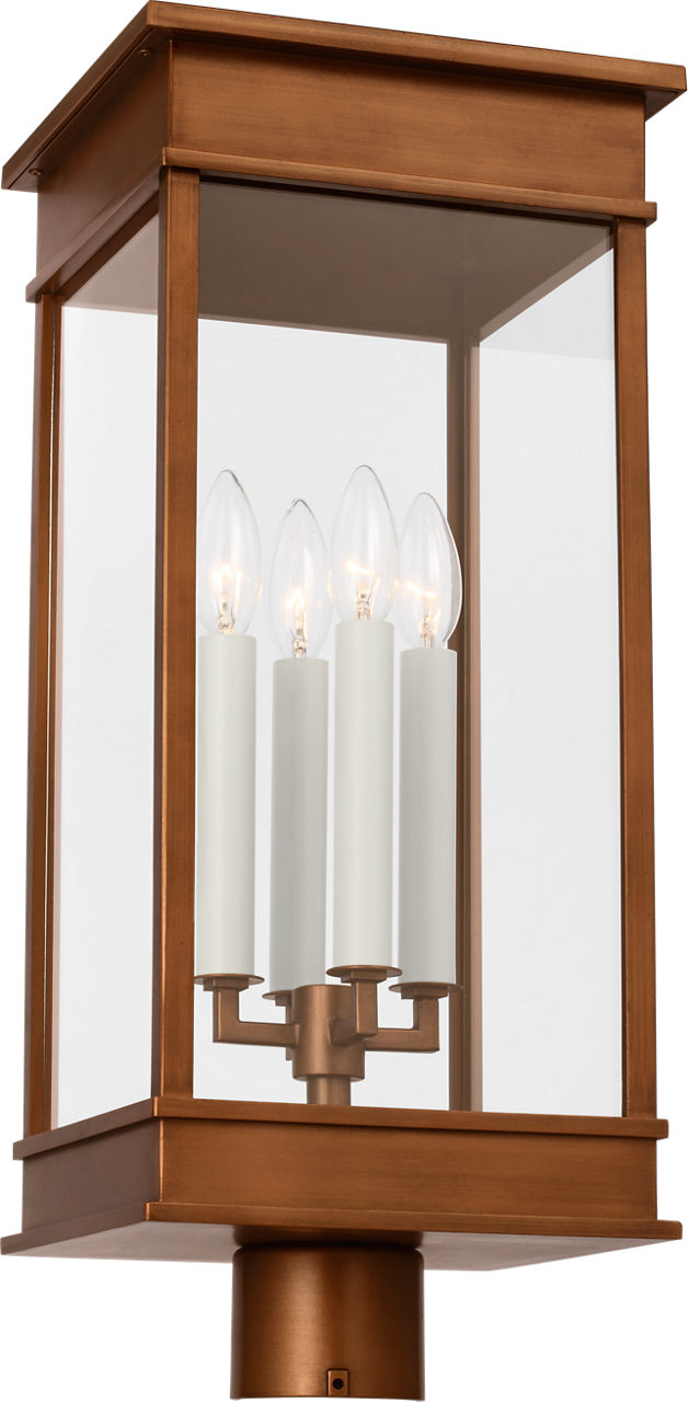 Cupertino Large Post Lantern Natural Copper
