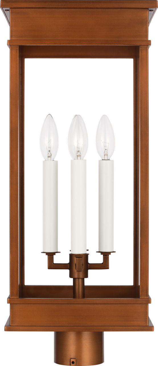 Cupertino Large Post Lantern Natural Copper