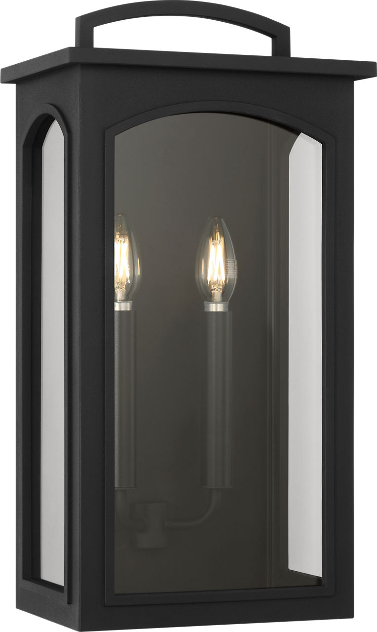 Modesto 19 Wall Lantern in Textured Black