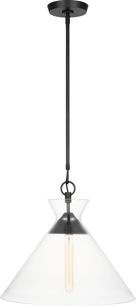 Atlantic Wide Pendant Aged Iron