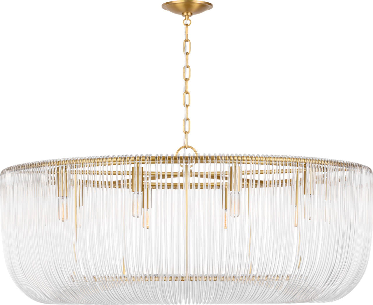 Pierce Extra Large Pendant Burnished Brass