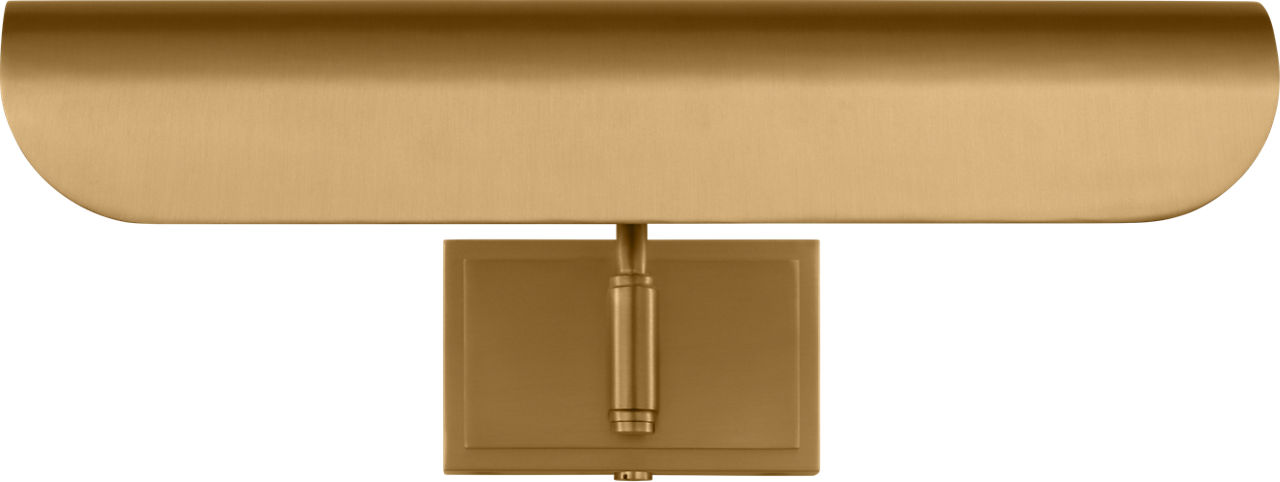 Hull 13" Picture Light Burnished Brass