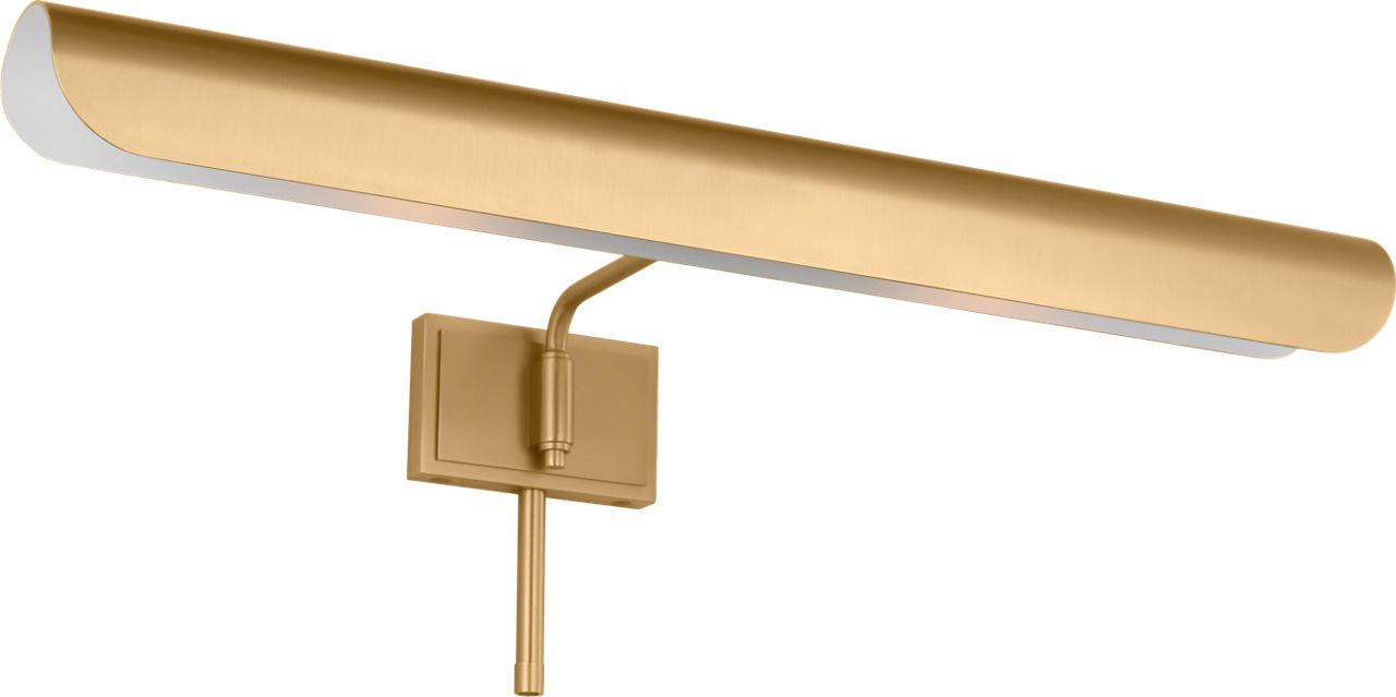 Hull 24" Picture Light Burnished Brass