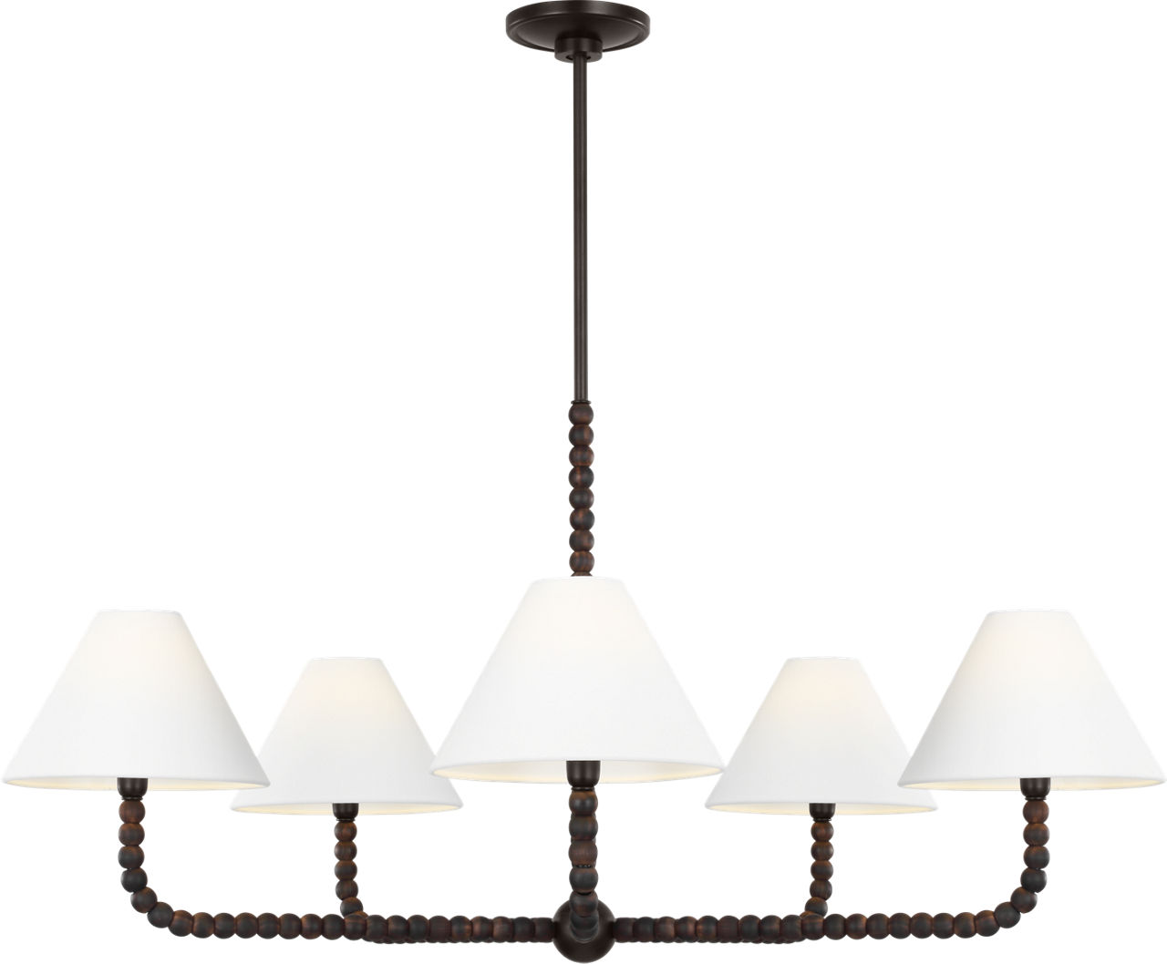 Fiona 39" Chandelier in Aged Iron