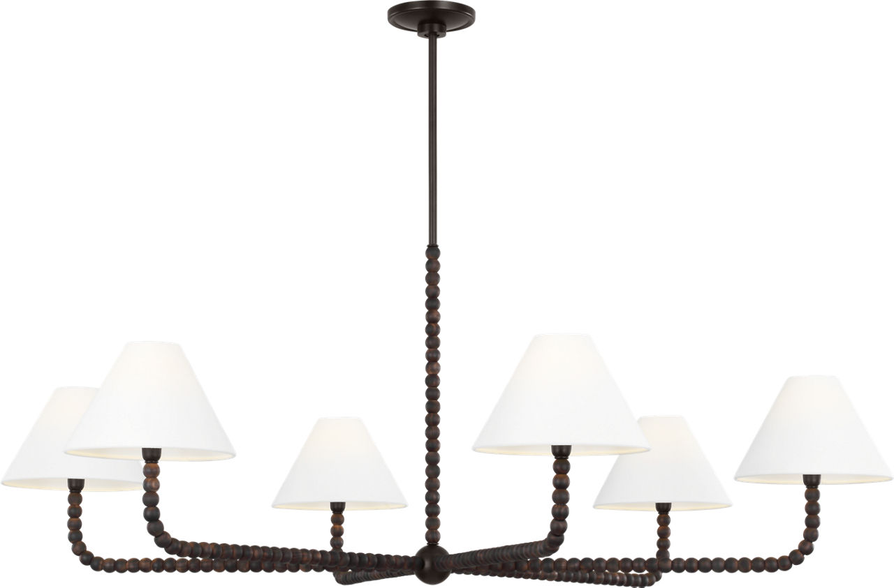 Fiona 50" Chandelier in Aged Iron