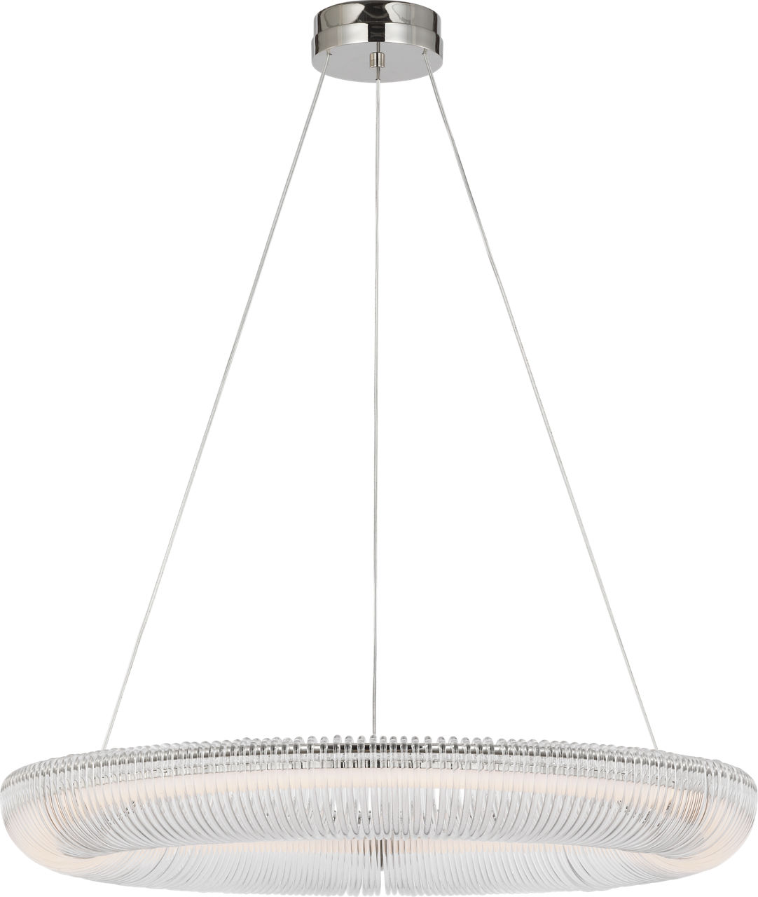 Pierce 30" Chandelier in Polished Nickel