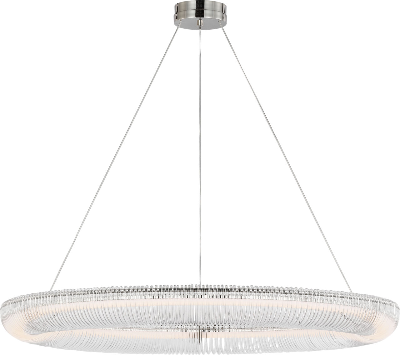 Pierce 40" Chandelier in Polished Nickel