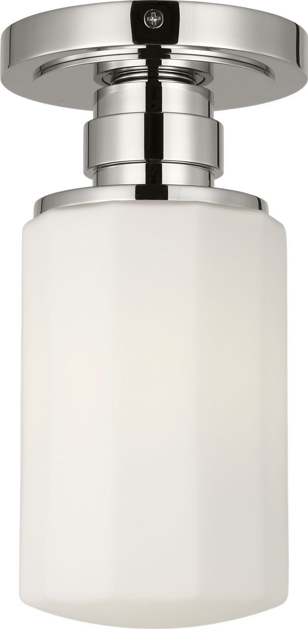 Fairfax 5" LED Solitaire Flush Mount in Polished Nickel