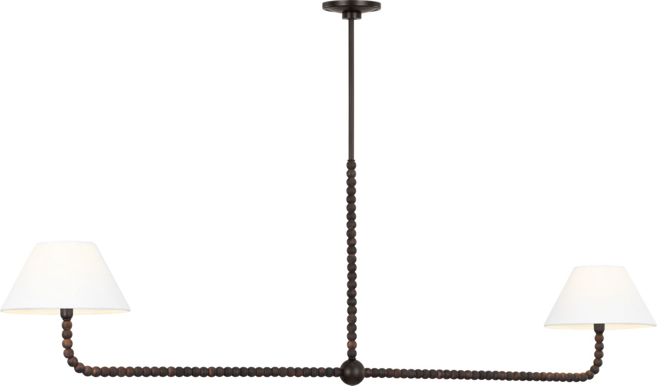 Fiona 61" Linear Chandelier in Aged Iron