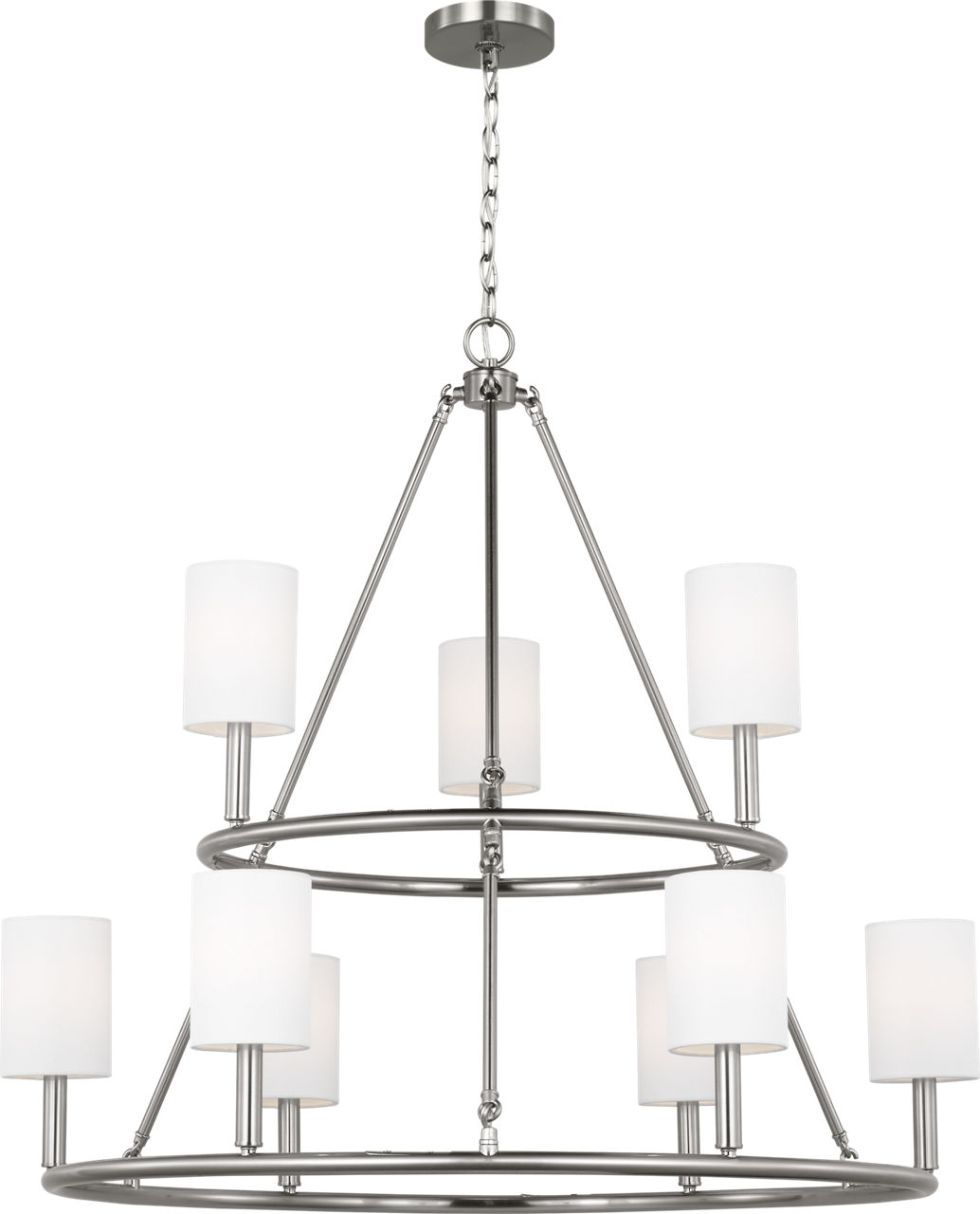 Egmont Extra Large Chandelier Brushed Steel