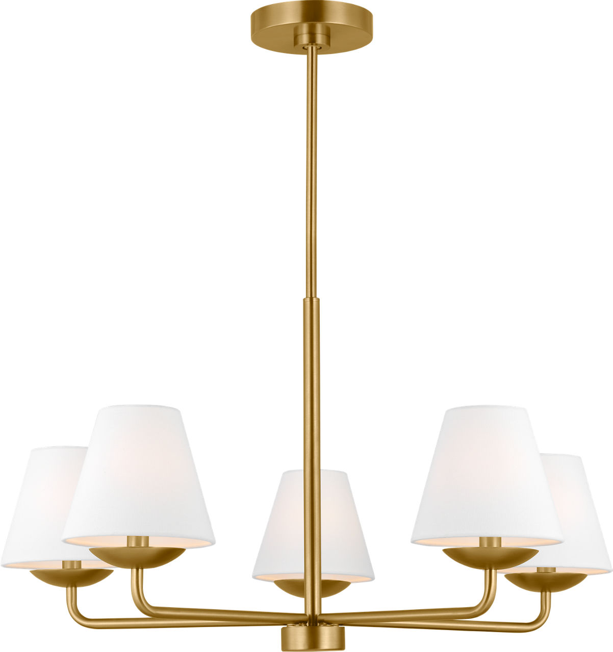 Albion Medium Chandelier Satin Brass