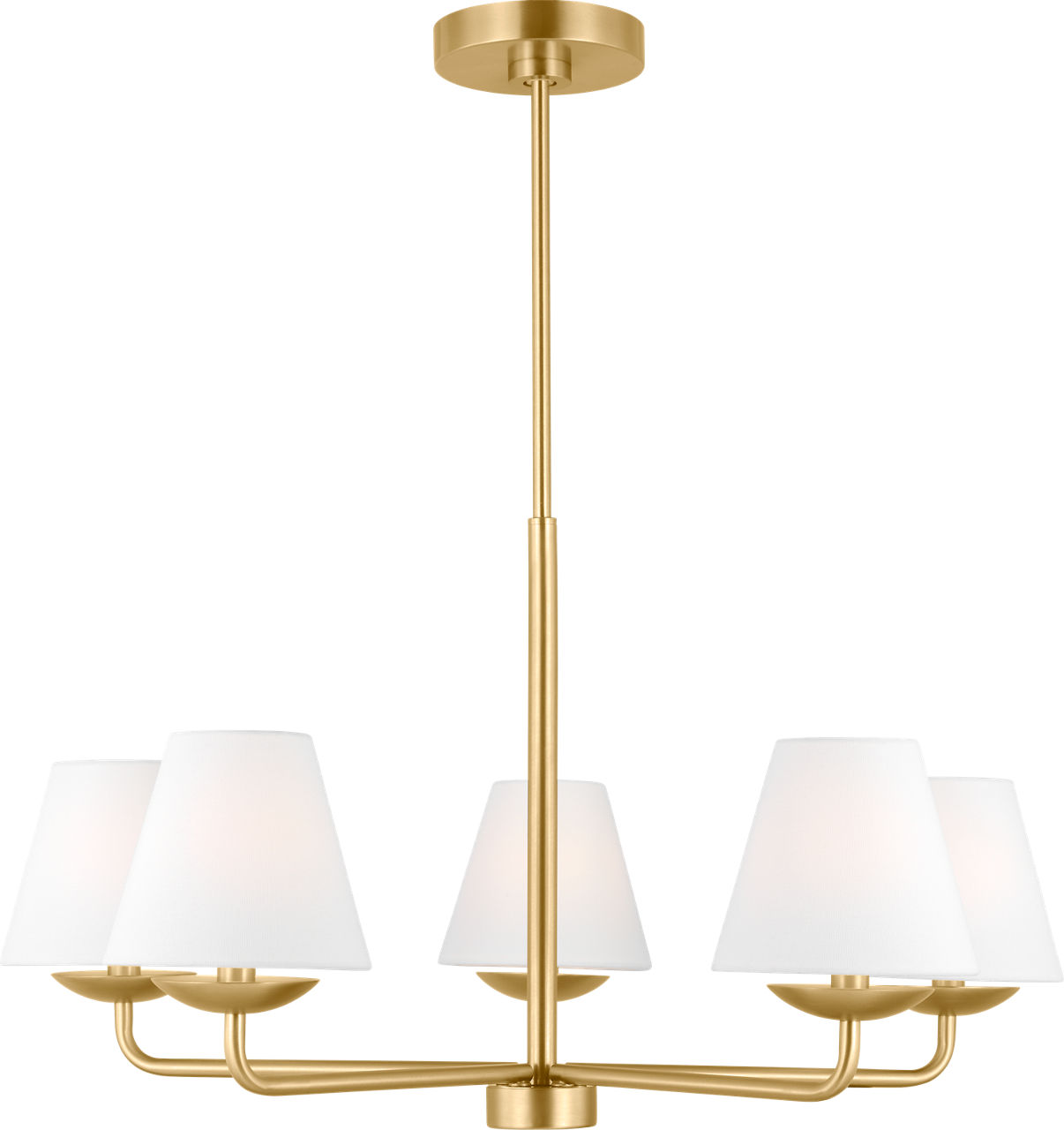 Albion Medium Chandelier Satin Brass