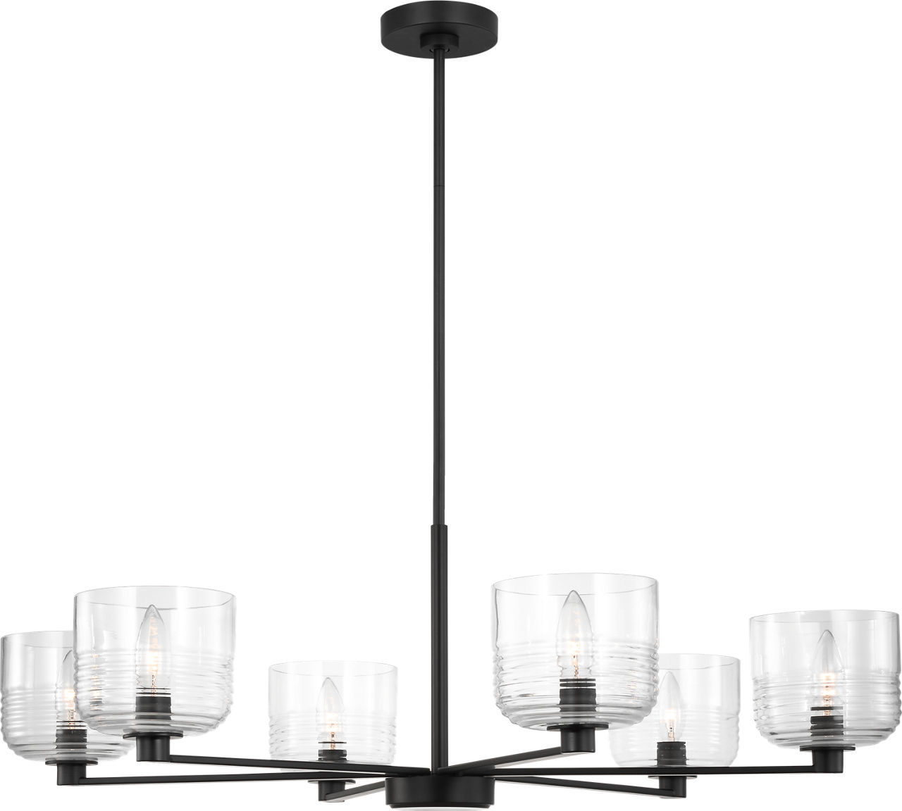 Lochdale Large Chandelier Midnight Black