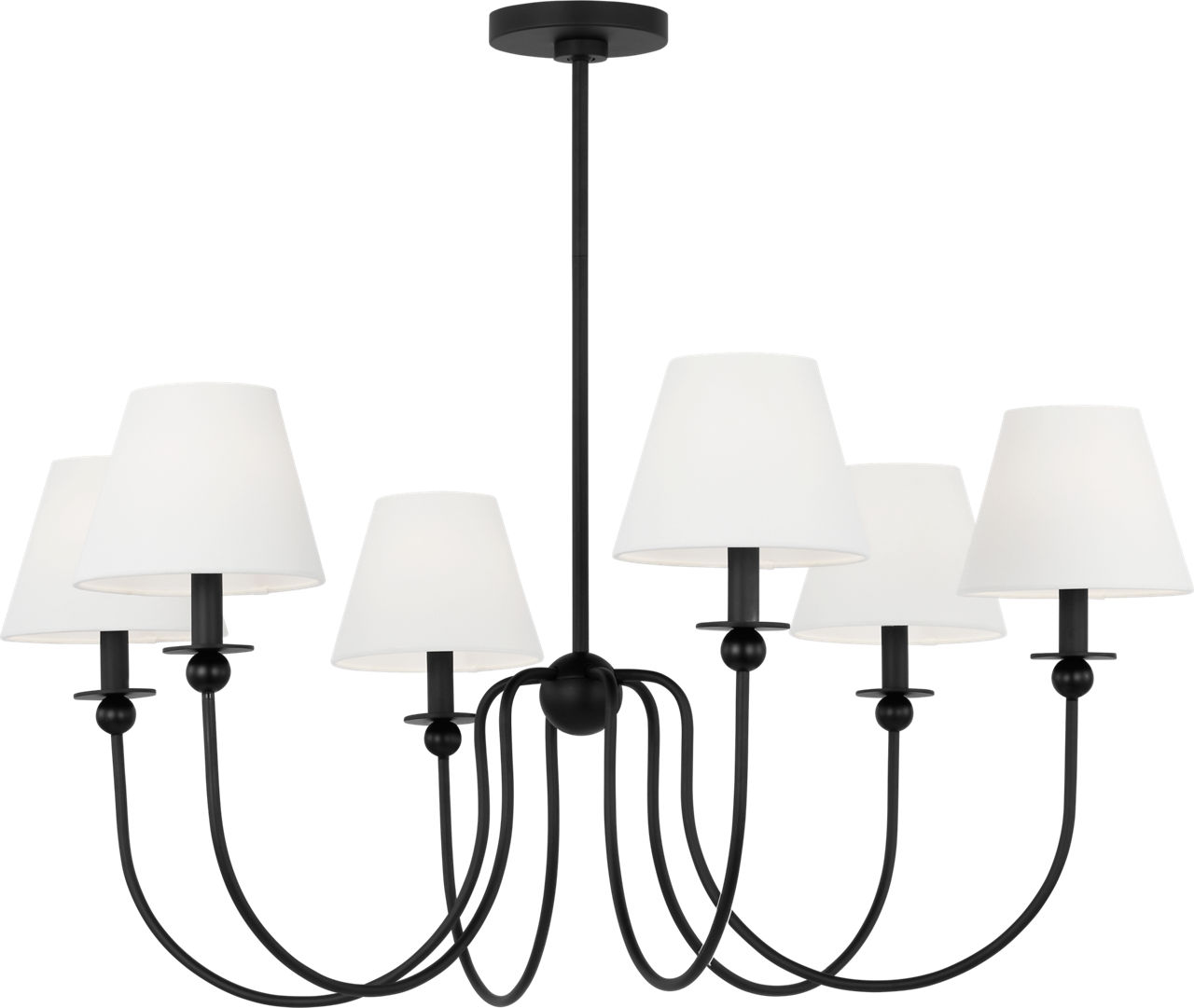 Elsay Large Chandelier Midnight Black