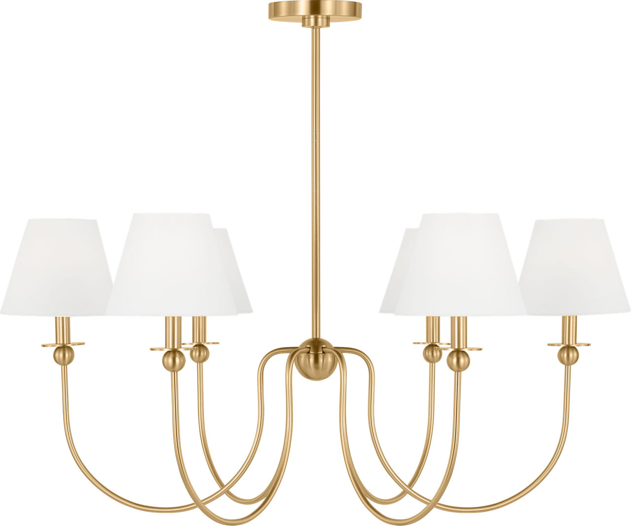 Elsay Large Chandelier Satin Brass